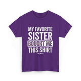 My Favorite Sister T-Shirt - Purple