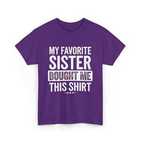 My Favorite Sister T-Shirt - Purple