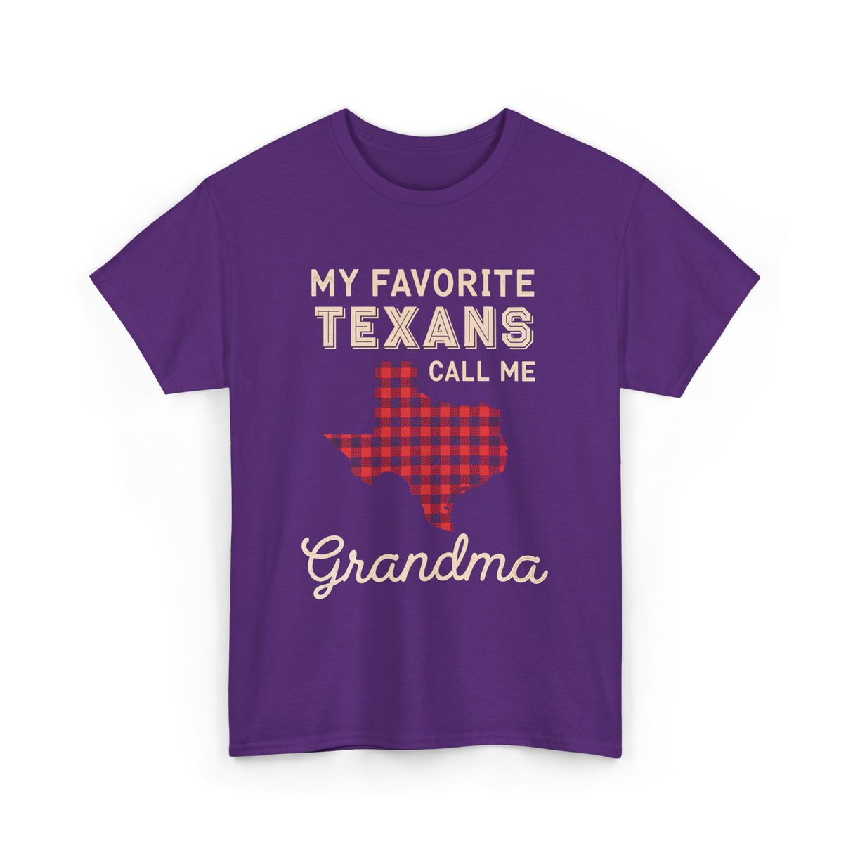 My Favorite Texans Grandma Gift T-Shirt - Purple