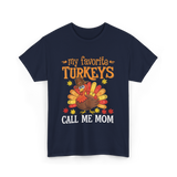 My Favorite Turkeys T-Shirt - Navy