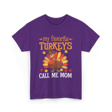 My Favorite Turkeys T-Shirt - Purple