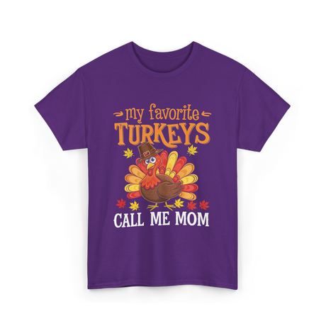 My Favorite Turkeys T-Shirt - Purple