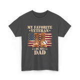 My Favorite Veteran Dad T-Shirt - Dark Heather