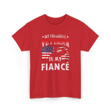 My Favourite Veteran Is My Fiancé Veteran T-Shirt - Red