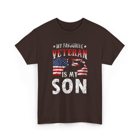 My Favourite Veteran T-Shirt - Dark Chocolate