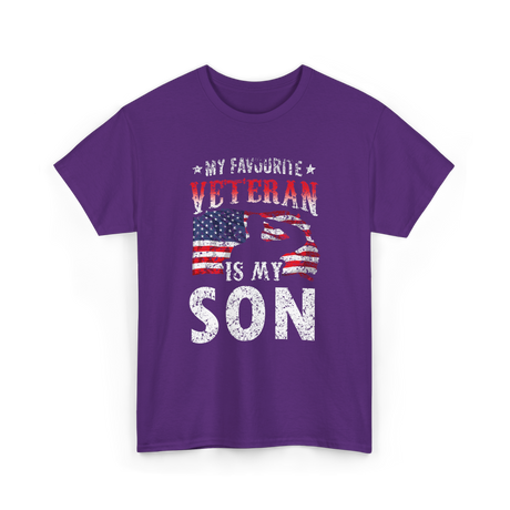 My Favourite Veteran T-Shirt - Purple