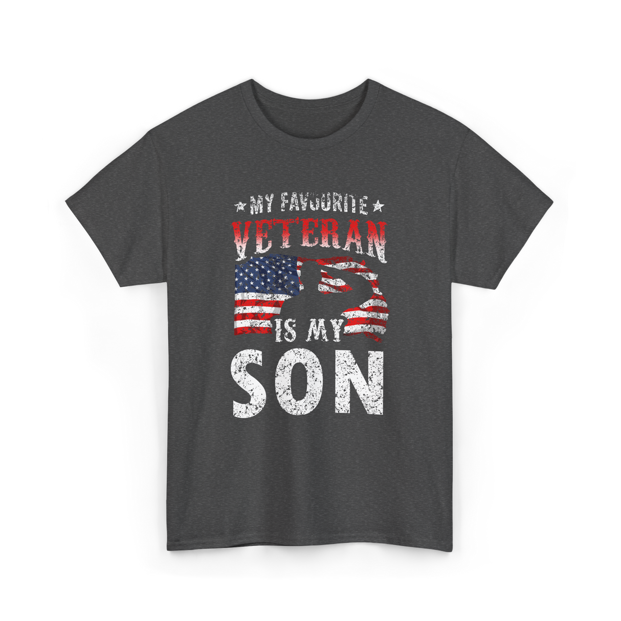 My Favourite Veteran T-Shirt - Dark Heather