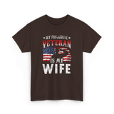 My Favourite Veteran Wife Veterans T-Shirt - Dark Chocolate