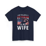 My Favourite Veteran Wife Veterans T-Shirt - Navy