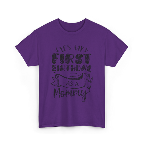 My First Birthday Mommy Party T-Shirt - Purple