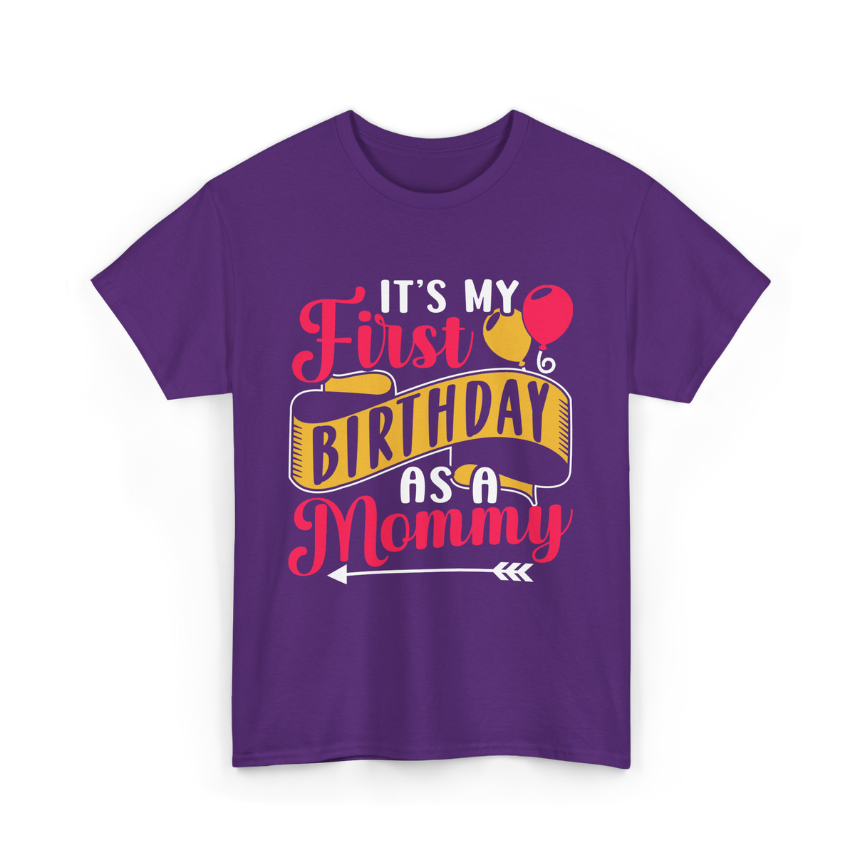 My First Birthday Mommy T-Shirt - Purple