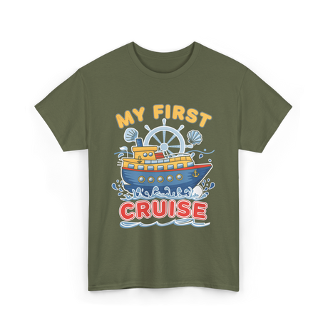 My First Cruise Kids Adventure T-Shirt - Military Green