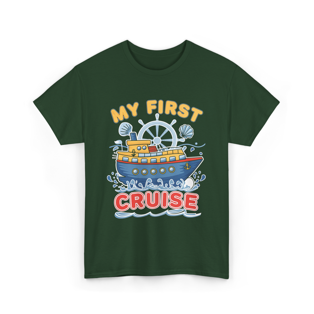 My First Cruise Kids Adventure T-Shirt - Forest Green