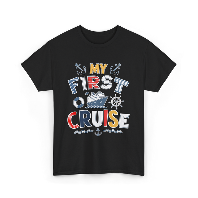 My First Cruise Travel Adventure T-Shirt - Black