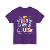 My First Cruise Travel Adventure T-Shirt - Purple