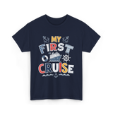 My First Cruise Travel Adventure T-Shirt - Navy