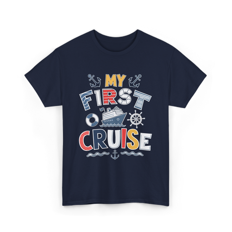 My First Cruise Travel Adventure T-Shirt - Navy