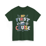 My First Cruise Travel Adventure T-Shirt - Forest Green