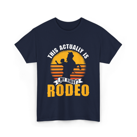 My First Rodeo Rodeo Cowboy T-Shirt - Navy