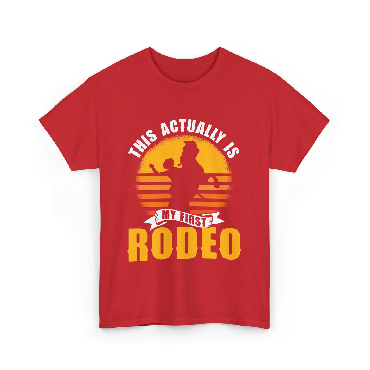 My First Rodeo Rodeo Cowboy T-Shirt - Red