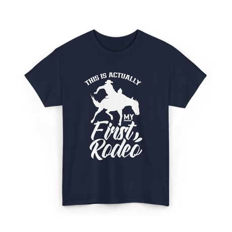 My First Rodeo Rodeo Cowboy T-Shirt - Navy
