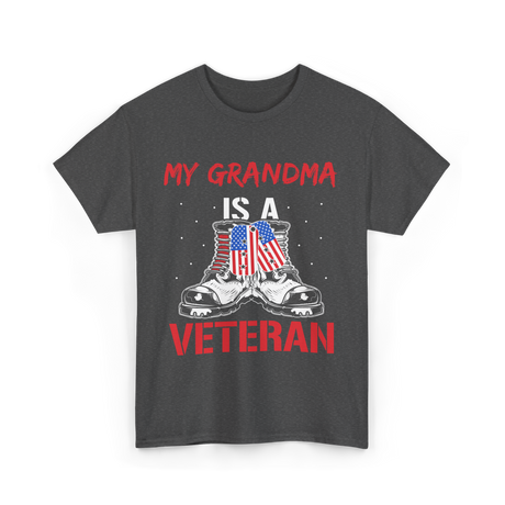 My Grandma Veteran Military T-Shirt - Dark Heather