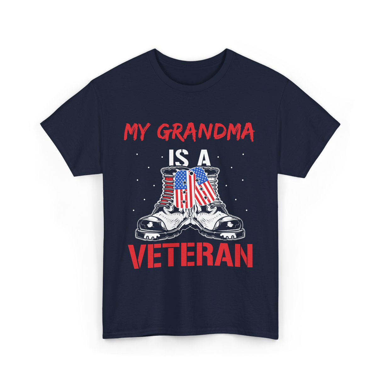 My Grandma Veteran Military T-Shirt - Navy