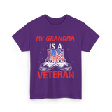 My Grandma Veteran Military T-Shirt - Purple