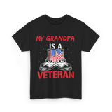 My Grandpa Veteran Patriotic T-Shirt - Black