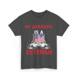 My Grandpa Veteran Patriotic T-Shirt - Dark Heather