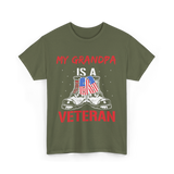 My Grandpa Veteran Patriotic T-Shirt - Military Green