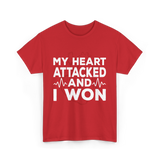 My Heart Attacked Heart Health T-Shirt - Red