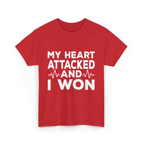 My Heart Attacked Heart Health T-Shirt - Red