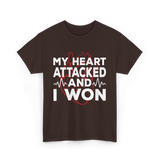 My Heart Attacked Heart Health T-Shirt - Dark Chocolate