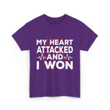 My Heart Attacked Heart Health T-Shirt - Purple