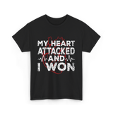 My Heart Attacked Heart T-Shirt - Black