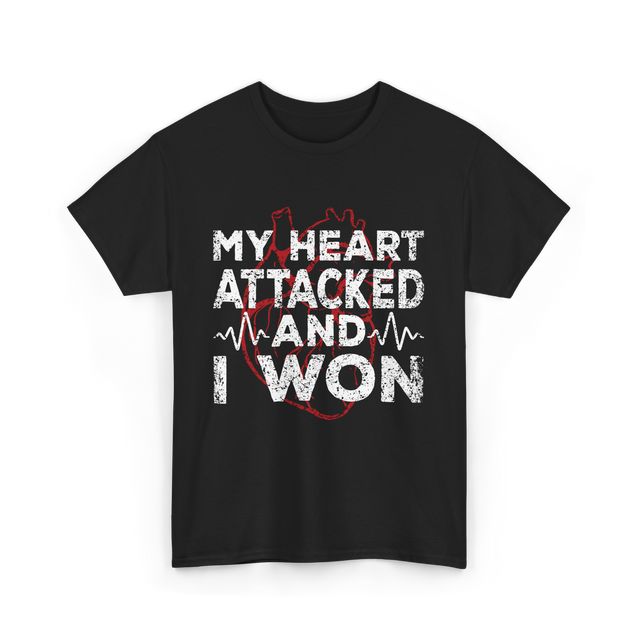 My Heart Attacked Heart T-Shirt - Black