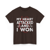 My Heart Attacked Heart T-Shirt - Dark Chocolate