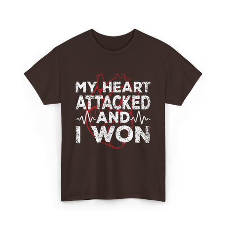 My Heart Attacked Heart T-Shirt - Dark Chocolate