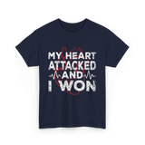 My Heart Attacked Heart T-Shirt - Navy