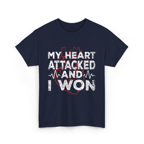 My Heart Attacked Heart T-Shirt - Navy