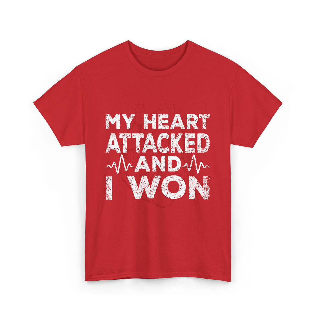 My Heart Attacked Heart T-Shirt - Red