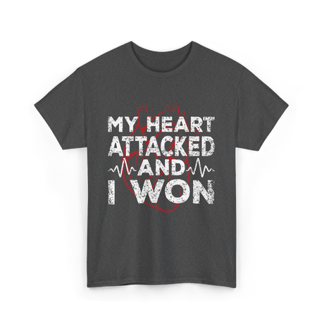 My Heart Attacked Heart T-Shirt - Dark Heather