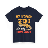 My Leopard Gecko Geckos Homework T-Shirt - Navy