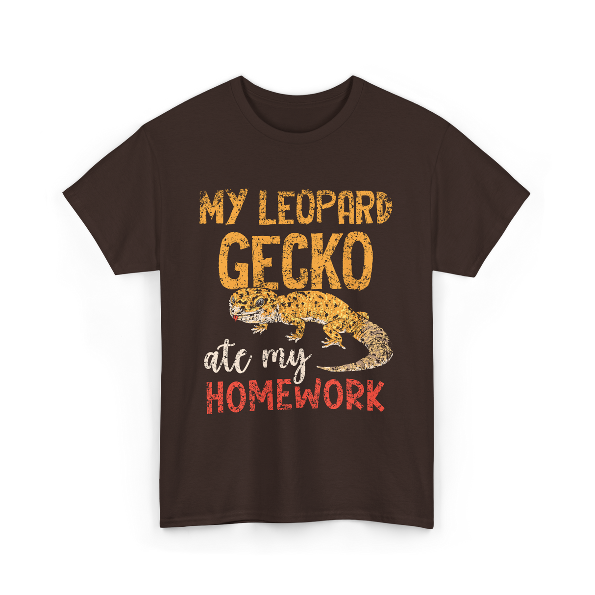 My Leopard Gecko Geckos T-Shirt - Dark Chocolate