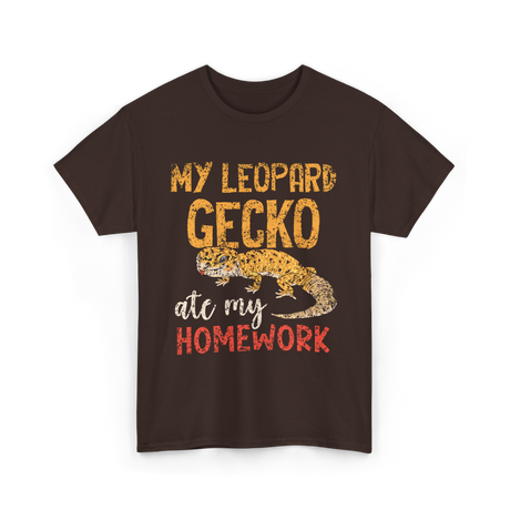 My Leopard Gecko Geckos T-Shirt - Dark Chocolate