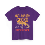 My Leopard Gecko Geckos T-Shirt - Purple