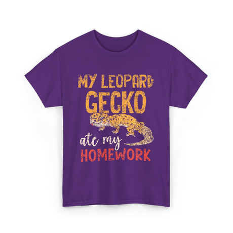 My Leopard Gecko Geckos T-Shirt - Purple