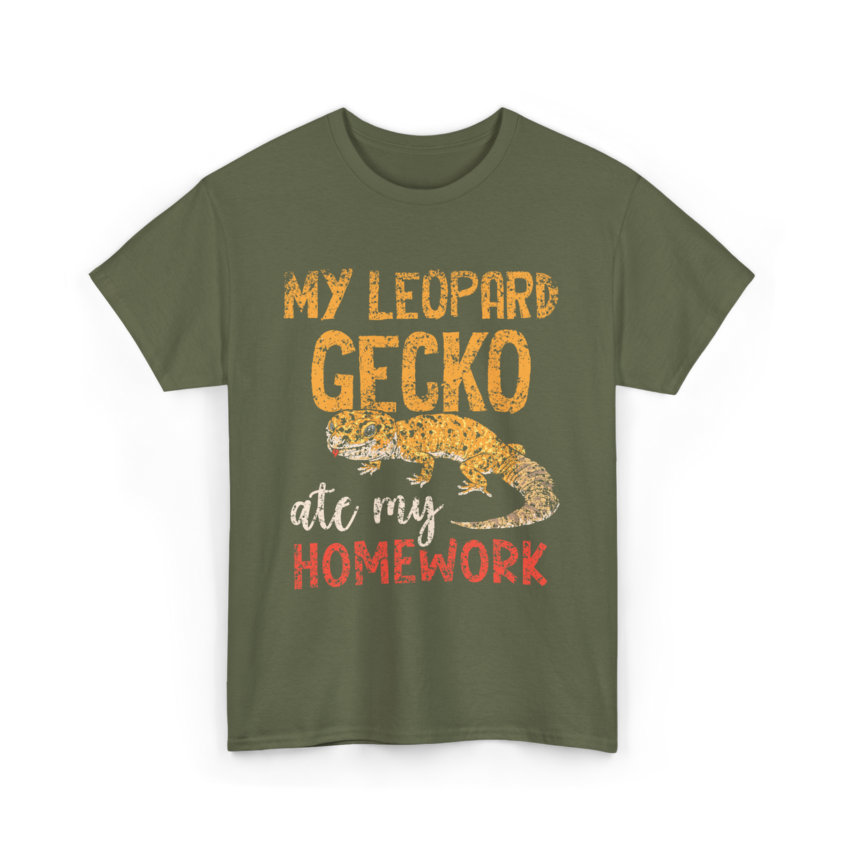 My Leopard Gecko Geckos T-Shirt - Military Green