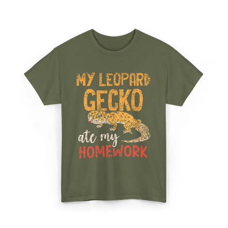 My Leopard Gecko Geckos T-Shirt - Military Green